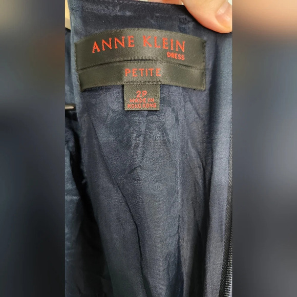 Anne Klein‎ Women's Sleeveless Dress Size 2P Navy Career Office Party Event - Picture 6 of 10